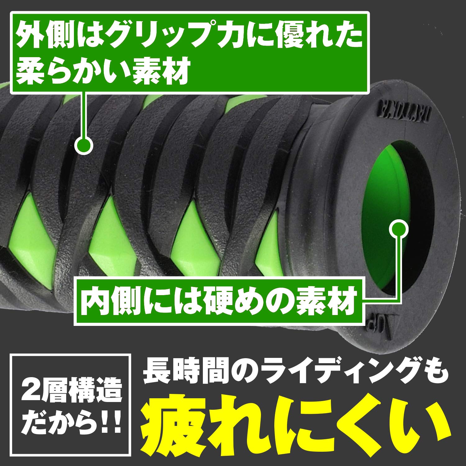 Amazon | デイトナ(Daytona) バイク グリップ ハンドル径φ22.2用 125mm